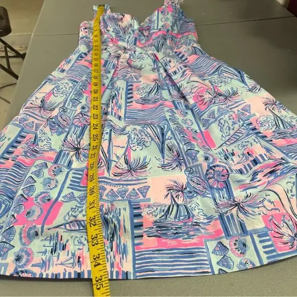 Lily Pulitzer Cyndi Whisper Blue Yeah Buoy mini dress size 00 - Picture 16 of 16
